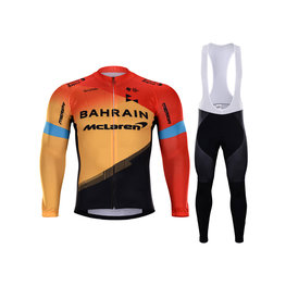BONAVELO Cycling winter set - BAHRAIN MCL. '20 WNT - red/yellow/black