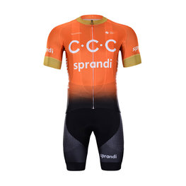 BONAVELO Cycling short sleeve jersey and shorts - CCC 2020 - orange/black