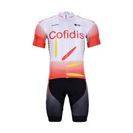 BONAVELO Cycling short sleeve jersey and shorts - COFIDIS 2020 - red/white/black