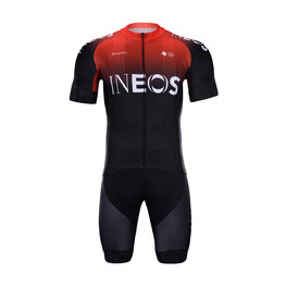 BONAVELO Cycling short sleeve jersey and shorts - INEOS 2020 - black/red