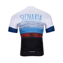 BONAVELO Cycling short sleeve jersey - SLOVAKIA - white/red/blue/black