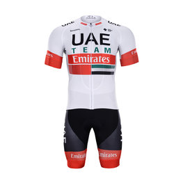 BONAVELO Cycling short sleeve jersey and shorts - UAE 2020 - white/black
