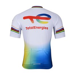 BONAVELO Cycling short sleeve jersey - TOTAL ENERGIES 2024 - white/yellow/red/blue