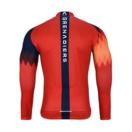 BONAVELO Cycling winter long sleeve jersey - INEOS 2025 WINTER - red/blue