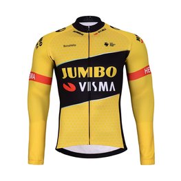 BONAVELO Cycling winter long sleeve jersey - JUMBO-VISMA 2025 WNT - yellow/black