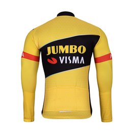 BONAVELO Cycling winter long sleeve jersey - JUMBO-VISMA 2025 WNT - yellow/black