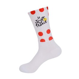 BONAVELO Cyclingclassic socks - TOUR DE FRANCE 2025 - white/red
