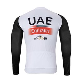 BONAVELO Cycling winter long sleeve jersey - UAE 2024 WINTER - white/red/black