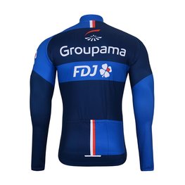 BONAVELO Cycling winter long sleeve jersey - FDJ 2025 WINTER - blue/black