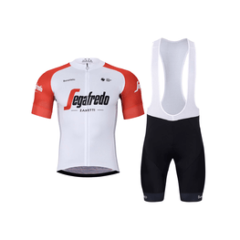 BONAVELO Cycling short sleeve jersey and shorts - TREK 2024 - red/black/white