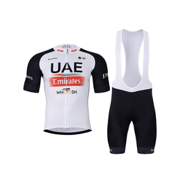 BONAVELO Cycling short sleeve jersey and shorts - UAE 2023 - black/white