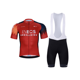 BONAVELO Cycling short sleeve jersey and shorts - INEOS GRENADIERS '25 - red/black