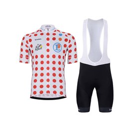 BONAVELO Cycling short sleeve jersey and shorts - TOUR DE FRANCE 2025 - black/white/red