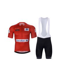 BONAVELO Cycling short sleeve jersey and shorts - LA VUELTA - red/black