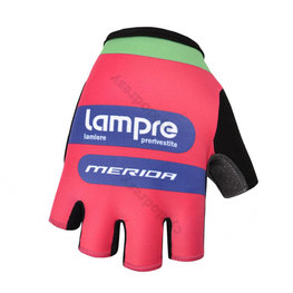 BONAVELO Cycling fingerless gloves - LAMPRE - pink