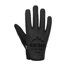 ROCDAY Cycling long-finger gloves - FLOW - black