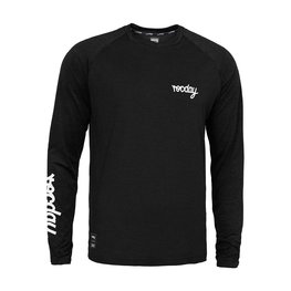ROCDAY Cycling summer long sleeve jersey - EVO RACE - white/black