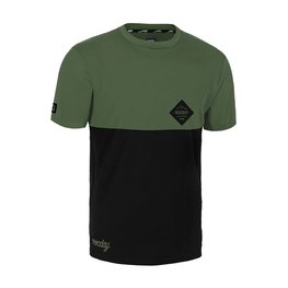 ROCDAY Cycling short sleeve jersey - DOUBLE - green/black