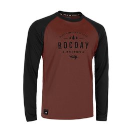 ROCDAY Cycling summer long sleeve jersey - PATROL - black/red