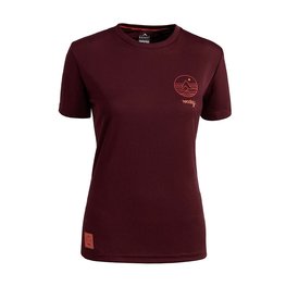 ROCDAY Cycling short sleeve jersey - WOODY LADY - bordeaux