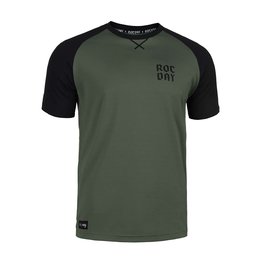 ROCDAY Cycling short sleeve jersey - PARK - green/black