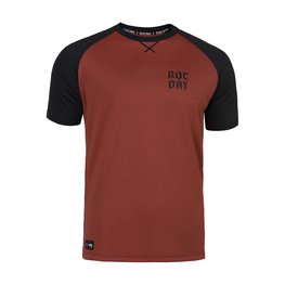 ROCDAY Cycling short sleeve jersey - PARK - red/black