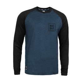 ROCDAY Cycling summer long sleeve jersey - STAGE - black/blue