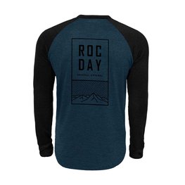ROCDAY Cycling summer long sleeve jersey - STAGE - black/blue