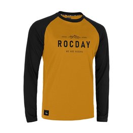 ROCDAY Cycling summer long sleeve jersey - PATROL - black/yellow