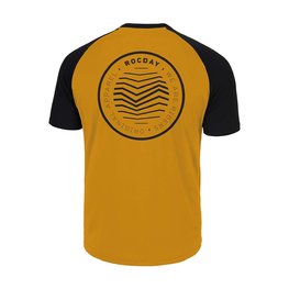 ROCDAY Cycling short sleeve jersey - GRAVEL - yellow/black