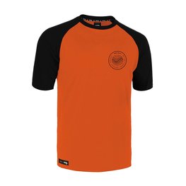 ROCDAY Cycling short sleeve jersey - GRAVEL - black/orange