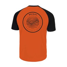 ROCDAY Cycling short sleeve jersey - GRAVEL - black/orange
