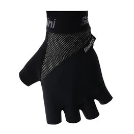 SANTINI Cycling fingerless gloves - ORIGINE - black