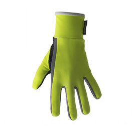 SANTINI Cycling long-finger gloves - VEGA - yellow