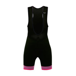 SANTINI Cycling bib shorts - GS KIDS - pink/black