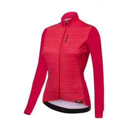 SANTINI Cycling winter long sleeve jersey - SCIA LADY WINTER - red