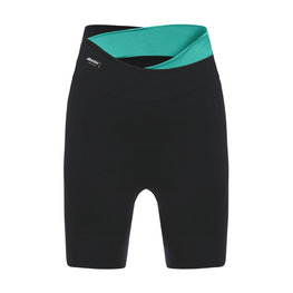 SANTINI Cycling shorts without bib - SFIDA LADY - black/light blue