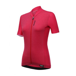 SANTINI Cycling short sleeve jersey - SCIA LADY - red