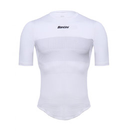 SANTINI Cycling short sleeve t-shirt - AIRY - white