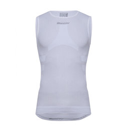 SANTINI Cycling sleeve less t-shirt - CARBON - white