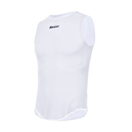 SANTINI Cycling sleeve less t-shirt - LIEVE - white