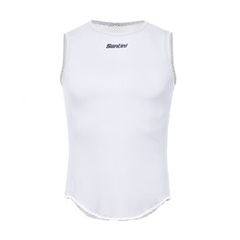 SANTINI Cycling sleeve less t-shirt - LIEVE - white