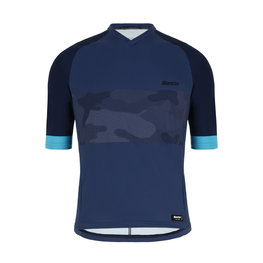 SANTINI Cycling short sleeve jersey - BOSCO MTB - blue