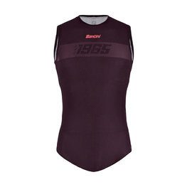 SANTINI Cycling short sleeve t-shirt - 1965 - bordeaux