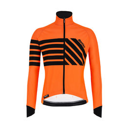 SANTINI Cycling thermal jacket - SVOLTA - black/orange
