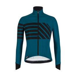 SANTINI Cycling thermal jacket - SVOLTA - blue/black