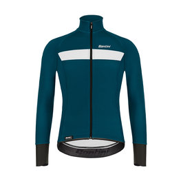 SANTINI Cycling thermal jacket - VEGA H2O - black/blue