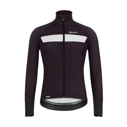 SANTINI Cycling thermal jacket - VEGA H2O - bordeaux/black