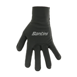 SANTINI Cycling long-finger gloves - WIND VEGA - black