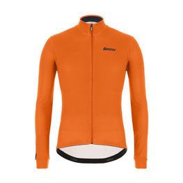 SANTINI Cycling winter long sleeve jersey - COLORE WINTER - orange